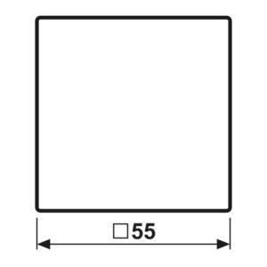 Wippe, Symbol Tür, Serie A, graphitschwarz matt, Jung A590TSWM