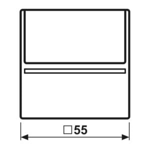 Hotelcard-Schalter RFID, ohne Symbole, Serie A, aluminium, Jung ACARDRFIDAL