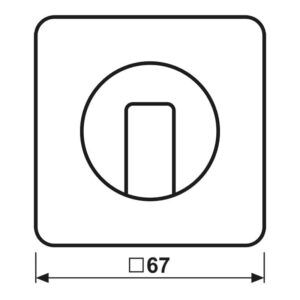 Abdeckung für Drehschalter, Duroplast, Serie CD, schwarz, Jung CD1541SW