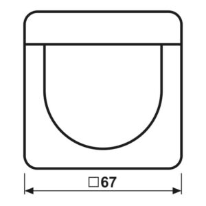 LB-Management Automatikschalter Standard 2,20 m, IP44, Serie CD, lichtgrau, Jung CD17280LG