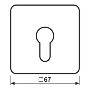 Abdeckung für Schlüsselschalter ohne Demontageschutz, Thermoplast, Serie CD, lichtgrau, Jung CD525LG