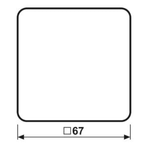 Wippe 1fach, mit Pfeilsymbolen, Duroplast, Serie CD, schwarz, Jung CD590PSW