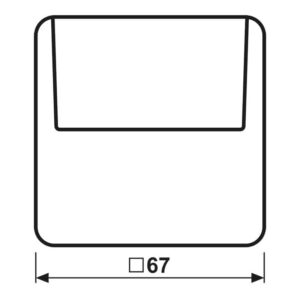 Hotelcard-Schalter (ohne Taster-Einsatz), Serie CD, platin, Jung CD590CARDPT-L