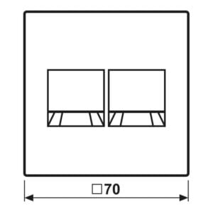 Abdeckung (gerastet) für Modular-Jack-Steckbuchsen 2fach, UMA-CAT6A, RADIALL, Panduit, Assmann, Thermoplast lackiert, Serie LS, graphitschwarz matt, Jung LS1969-2WESWM