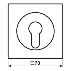Abdeckung für Schlüsselschalter mit Demontageschutz, Thermoplast, Serie LS, lichtgrau, Jung LS928LG