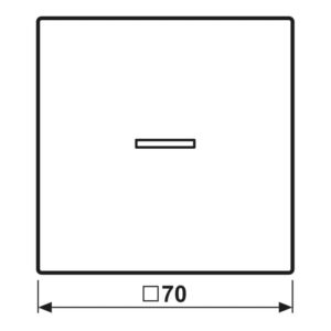 Wippe mit Lichtleiter, mit Pfeilsymbolen für KNX Taster 1fach, Serie LS, graphitschwarz matt, Jung LS101KO5PSWM