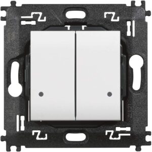 Drahtloser Wandsender 2-fach für LivingLight with Netatmo; Farbe: Weiß Bticino N4003DCW