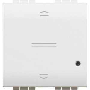 Rollladenschalter 2-modulig für LivingLight with Netatmo; Farbe: Weiß Bticino N4027CM2