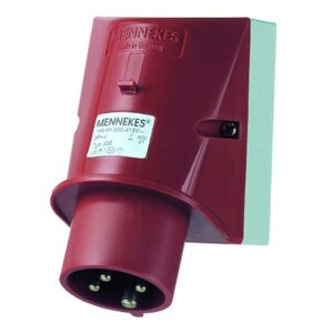 Wandstecker, 32A4p6h400V, IP44, Mennekes 348