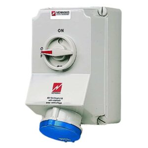 Wanddose DUO,63A3p6h230V,IP44, Mennekes 6571