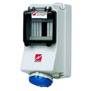 Wanddose, 16A3p6h230V, IP44, Mennekes 7007