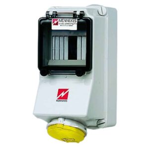 Wanddose, 16A3p4h110V, IP44, Mennekes 7006