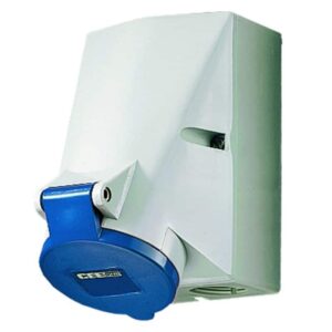 Wanddose, 16A7p9h230V, IP44, Mennekes 733