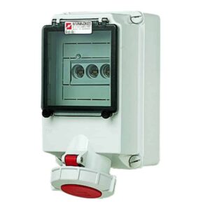 Wanddose, 63A5p6h400V, IP67, Mennekes 7311