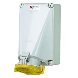 Wanddose, 125A5p4h110V, IP67, Mennekes 141