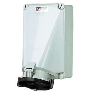 Wanddose, 125A4p7h500V, IP67, Mennekes 140