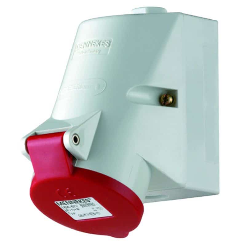 Mennekes Presa da parete TwinCONTACT 32 32A, 5p, 6H, 400V, IP44, presa CEE TwinContact 4015394202523