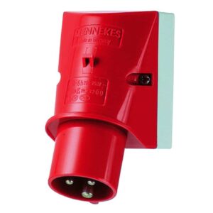 Wandstecker, 32A3p9h400V, IP44, Mennekes 345