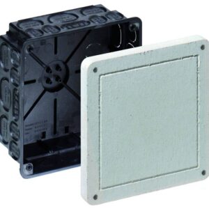 Kaiser Unterputz Universal-Einbaugehäuse, 107 x 107 x 72 mm mit Mineralfaserplatte 1095-22