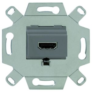RUTENBECK Anschlussdose HDMI 1-fach mit HDMI Buchse grau 17010563
