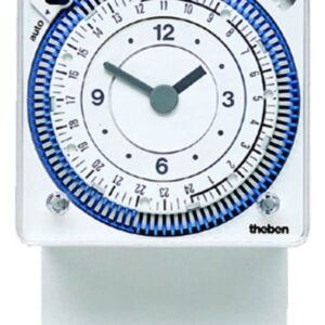 Zeitschaltuhr mit Stecksockel 24 Std., 110V, Segmente, Gangr., Front 72x72 mm THEBEN 1891801