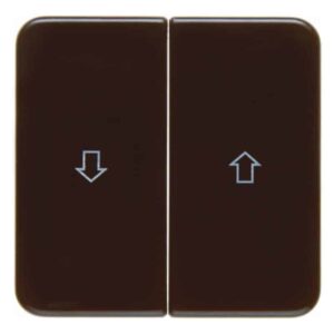 Wippen mit Aufdruck Symbol Pfeil wg Up IP44 braun, glänzend, Berker 155221
