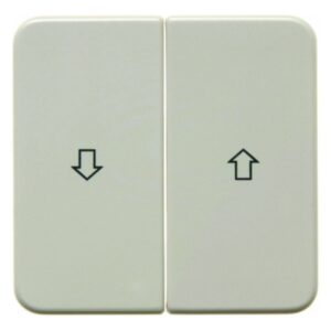 Wippen mit Aufdruck Symbol Pfeil wg Up IP44 weiß, glänzend, Berker 155222