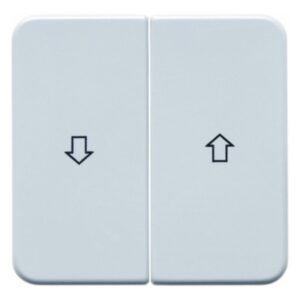 Wippen mit Aufdruck Symbol Pfeil wg Up IP44 polarweiß, glänzend, Berker 155229