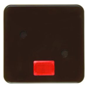 Wippe anschraubbar mit 5 beiliegenden Linsen wg Up IP44 braun, glänzend, Berker 155701