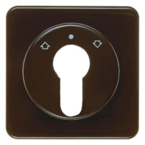 Zentralstück für Jalousie-Schlüsselschalter/-taster wg Up IP44 braun, glänzend, Berker 151811