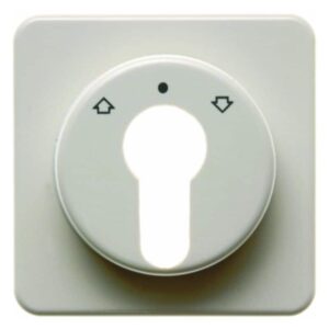 Zentralstück für Jalousie-Schlüsselschalter/-taster wg Up IP44 weiß, glänzend, Berker 151812