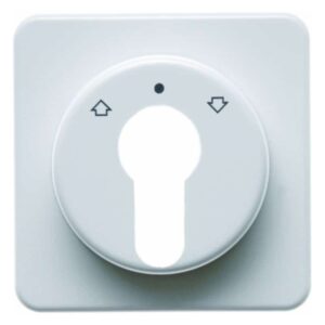 Zentralstück für Jalousie-Schlüsselschalter/-taster wg Up IP44 polarweiß, glänze, Berker 151819