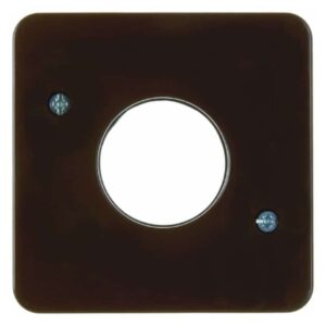 Zentralstück für Drucktaster und Lichtsignal E10 wg Up IP44 braun, glänzend, Berker 153001