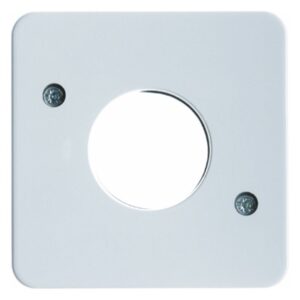 Zentralstück für Drucktaster und Lichtsignal E10 wg Up IP44 polarweiß, glänzend, Berker 153009