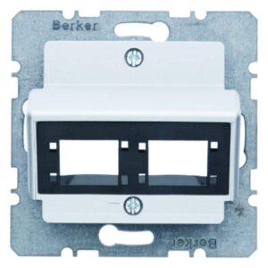 Zentralplatte für 1 oder 2 Einzelmodule Reichle&De-Massari Zentralplattensystem, Berker 14721404