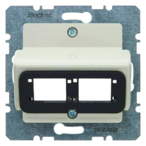 Zentralplatte für Doppelmodul Reichle&De-Massari Zentralplattensystem weiß, glän, Berker 146102