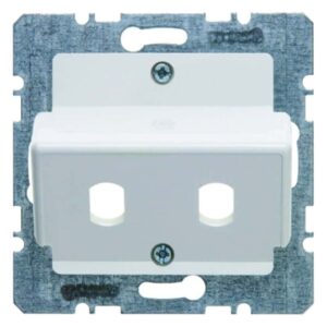 Zentralplatte für LWL-Kupplungen SimplexST Zentralplattensystem polarweiß, matt/, Berker 14921909