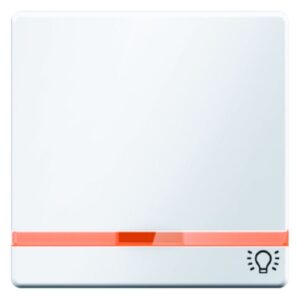 Wippe mit 2 beiliegenden Linsen und Aufdruck Symbol Licht Berker Q.1/Q.3 polarwe, Berker 16216079