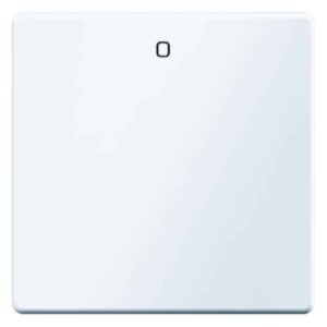 Wippe mit Aufdruck "0" Berker Q.1/Q.3 polarweiß, samt, Berker 16226089