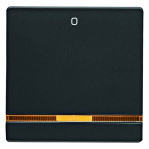 Wippe mit oranger Linse und Aufdruck "0" Berker Q.1/Q.3 anthrazit, samt, Berker 16246086