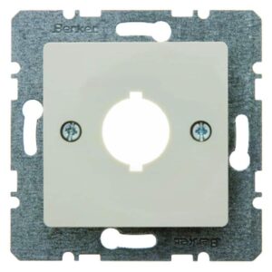 Zentralplatte für Melde- und Befehlsgerät Ø 18,8 mm Zentralplattensystem weiß, g, Berker 143102