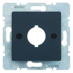 Zentralplatte für Melde- und Befehlsgerät Ø 18,8 mm Zentralplattensystem anthraz, Berker 14311606