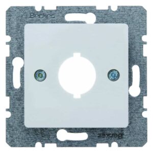Zentralplatte für Melde- und Befehlsgerät Ø 18,8 mm Zentralplattensystem polarwe, Berker 14311909