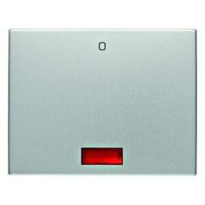 Wippe mit roter Linse und Aufdruck "0" Berker K.5 Alu, Berker 14177103