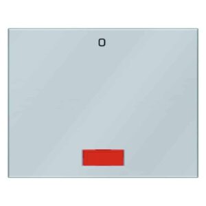 Wippe mit roter Linse und Aufdruck "0" Berker K.5 Edelstahl Rostfrei, Berker 14177104