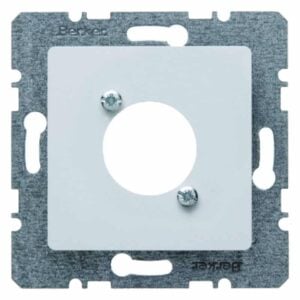 Zentralplatte für XLR-RundsteckverbinderD-Serie Zentralplattensystem polarweiß,, Berker 141209