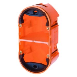 Einbaudose 2fach Berker TS Sensor orange, matt, Berker 1870