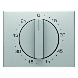 Zentralstück mit Regulierknopf für mechanische Zeitschaltuhr Berker K.5 Alu, Berker 16357103