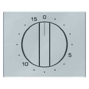 Zentralstück mit Regulierknopf für mechanische Zeitschaltuhr Berker K.5 Edelstah, Berker 16347104