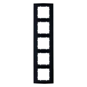 Rahmen Berker B.3 Alu, schwarz/anthrazit, Berker 10153005